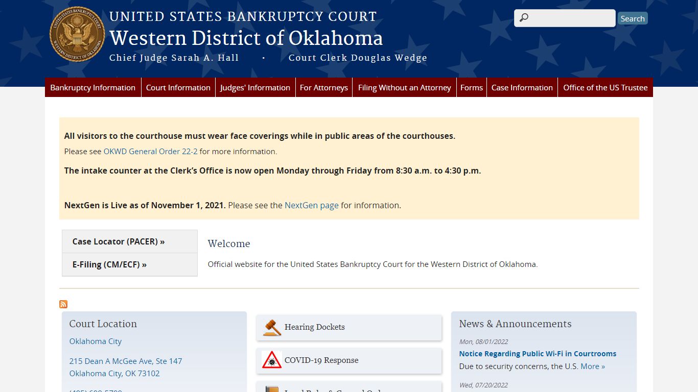 Western District of Oklahoma | United States Bankruptcy Court